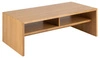 Konferenční stolek Arlon obdélníkový dubový s policí moderní skandinávský do obýváku 120x60