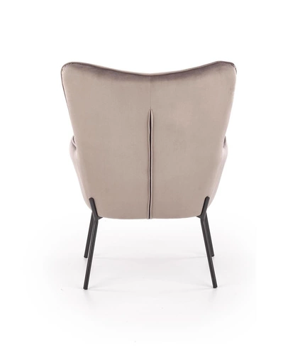 Moderní šedé křeslo Cabres s područkami do obýváku a kanceláře