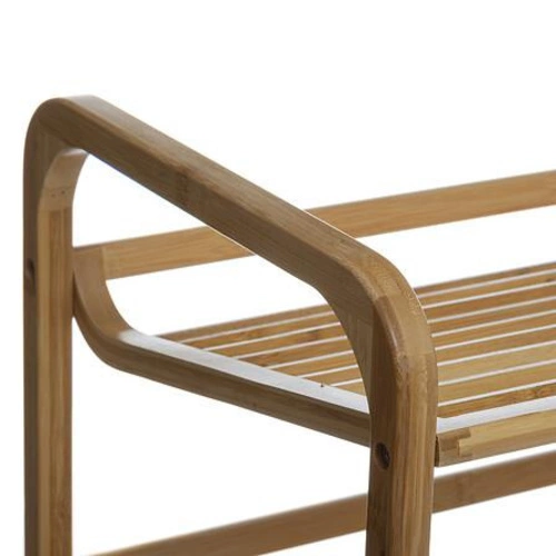 Bambusový botník 5five simply smart, 3 police, přírodní, do předsíně, boho styl