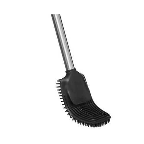 Černý WC kartáč Siliflex 5five simply smart moderní do koupelny nerez ocel