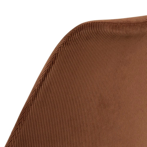 Jídelní židle čalouněná Eris manšestr hnědá na černých nohách moderní Actona