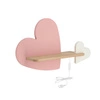 Dřevěné růžové LED nástěnné svítidlo Heart do dětského pokoje klasické 5W CANDELLUX