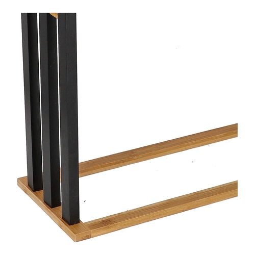 Moderní bambusový stojan na ručníky černý boho 3 ramena 5five simply smart