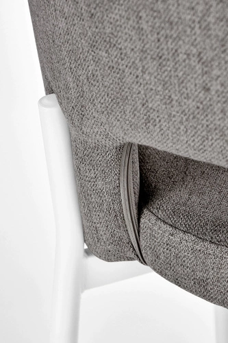 Čalouněná jídelní židle Marthe šedá Intesi moderní s područkami