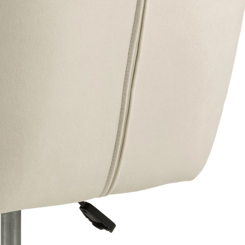 Ergonomická otočná kancelářská židle Nora béžový samet s područkami k psacímu stolu