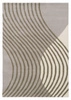 Moderní vlněný koberec Wave 160x230 béžový do obývacího pokoje a ložnice ručně tkaný Carpet Decor