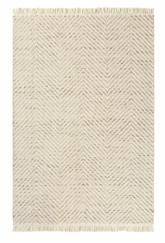 Vlněný koberec do obýváku Twill béžový 160x230 cm CARPETS & MORE skandinávský snadno čistitelný