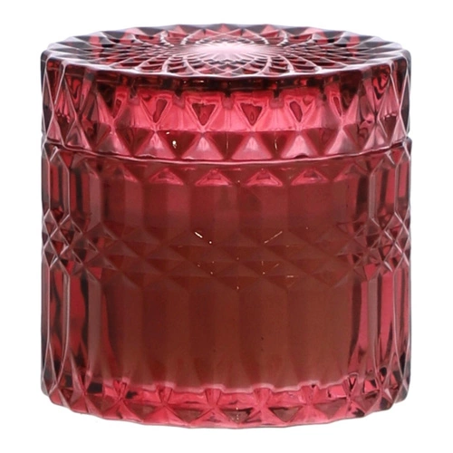 Svíčka ve skle 8,5 cm červená