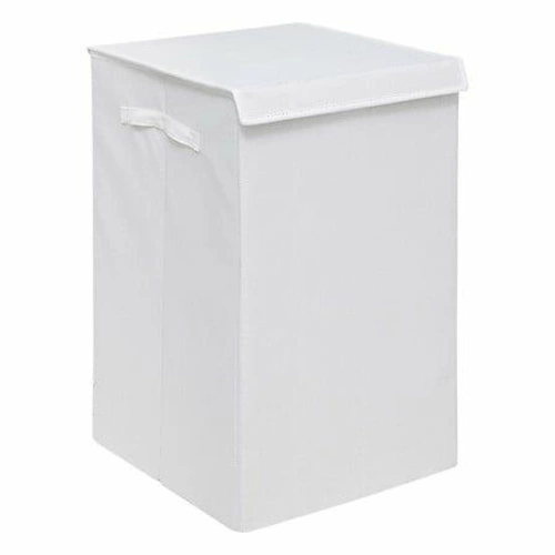 Skládací dvoukomorový koš na prádlo do koupelny Colorama 74 l bílý z MDF a textilu 5five