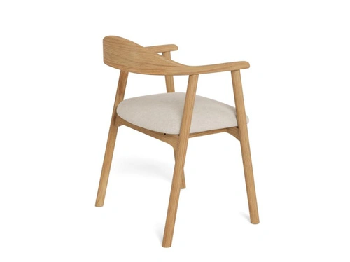 Jídelní židle Addi Actona skandinávská béžová dubová s područkami