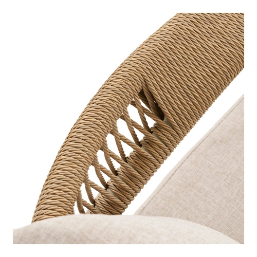 Zahradní sedací souprava Abela pískový technoratan s polštáři na terasu