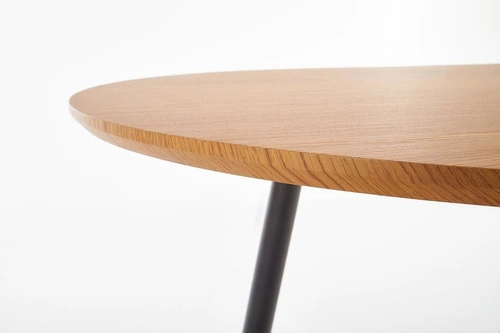 Rozkládací jídelní stůl Lora moderní zlatý dub černé nohy 120–160 cm Intesi