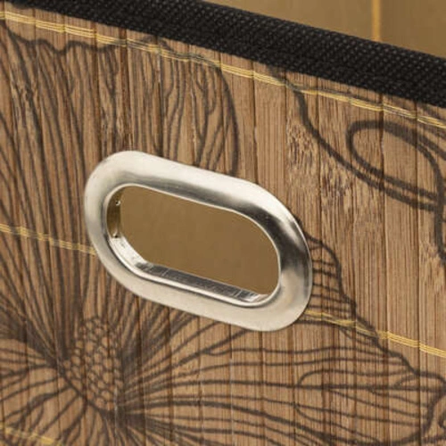 Bambusová krabice Blackflo 31x31 na regál Kallax, textilní, moderní 5five