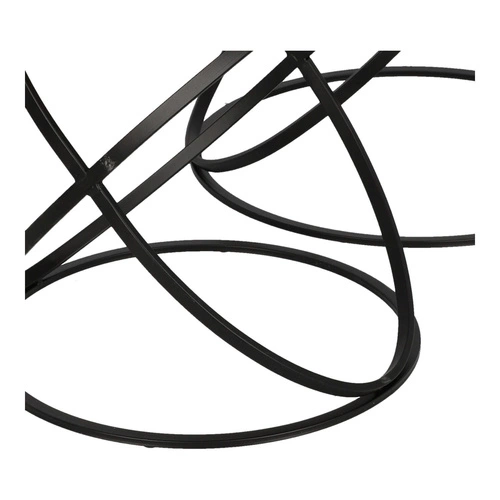 Sada 2 kulatých konferenčních stolků Etnik loft zlatá černá do obýváku Atmosphera