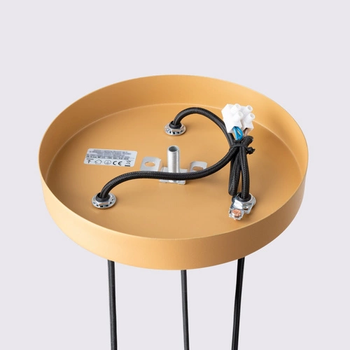 Závěsné svítidlo KARBON 3P zlaté moderní nastavitelné do obýváku a nad stůl