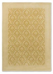 Vlněný koberec do obýváku Catarina Gold 200x280 klasický ručně tkaný zlatý Laura Ashley