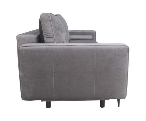 Rozkládací pohovka Arosa s funkcí spaní do obýváku, 2místná, sametová tmavě šedá Intesi