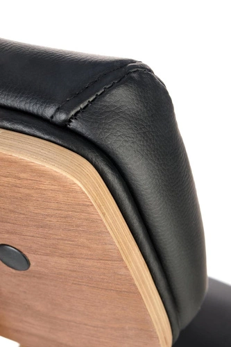 Ergonomická otočná kancelářská židle Halid černý ořech s opěrkou hlavy do kanceláře Intesi