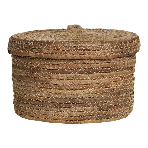 Sada 2 dekorativních košů Desio House Nordic boho z listů banánovníku