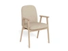 Židle Calvin Arm béžová bouclé dubová skandinávská do jídelny