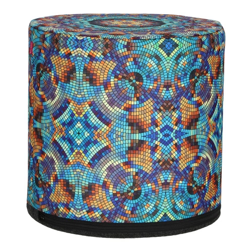 Moderní kulatá čalouněná puf multicolor do obýváku a ložnice Wizard 40 cm