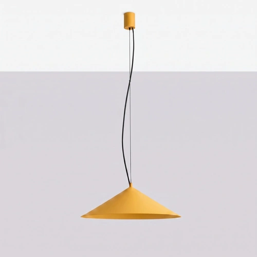 Závěsné svítidlo FINT LED žluté moderní do obývacího pokoje 1bodové