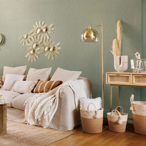 Stojací lampa Rivi zlatá glamour do obýváku Atmosphera elegantní 157 cm