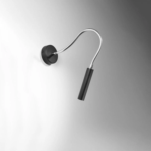 Nástěnné svítidlo AXIL černé moderní kovové do obýváku a ložnice Sollux Lighting