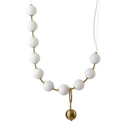 Závěsné LED svítidlo koule CORALLI L bílé moderní do obýváku a nad kuchyňský ostrůvek 150 cm