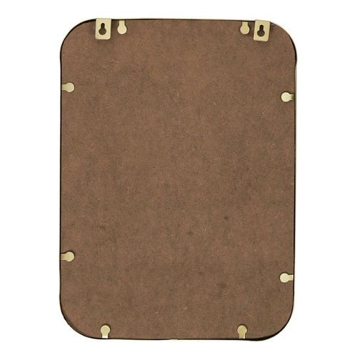 Obdélníkové závěsné zrcadlo Arcilla ve zlatém rámu do předsíně a ložnice Intesi