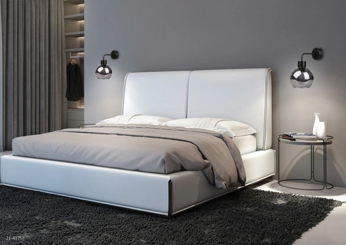 Nástěnné svítidlo Lady moderní černé s kouřovým skleněným stínidlem do obýváku a ložnice