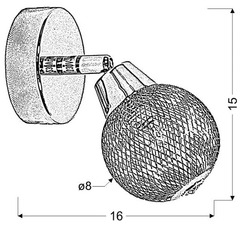 Nástěnná lampa Novel 1x40W G9 chrom