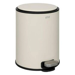 Koupelnový odpadkový koš Delta béžový 6 l moderní s vyjímatelnou vložkou 5five