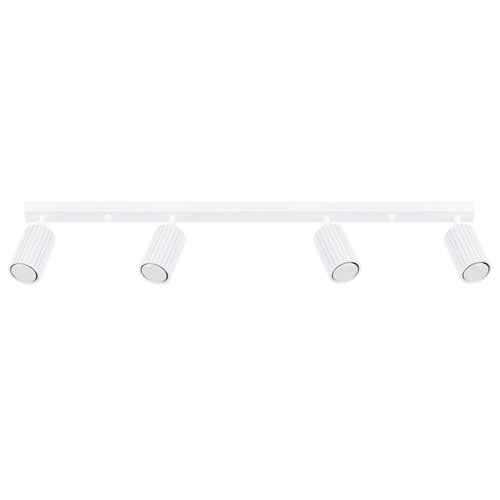 Moderní bílý stropní plafon Karbon 4L otočný do obýváku a ložnice SOLLUX