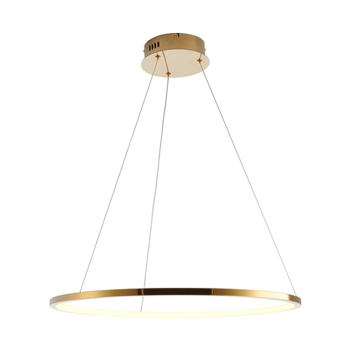 Moderní zlaté LED stropní svítidlo CIRCLE SLIM 60 cm do obýváku a nad stůl