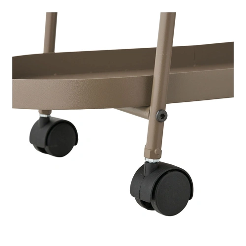 Empoli kovový dvouúrovňový barový vozík na kolečkách loftový do jídelny