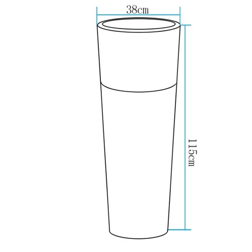 Zahradní lampa květináč FLOWER POT XL LED RGBW 16 barev 115 cm