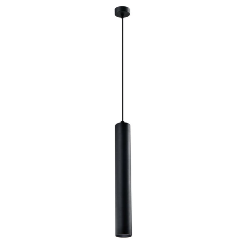 Tubo černá závěsná lampa 1x25W GU10 stínidlo 40cm černá