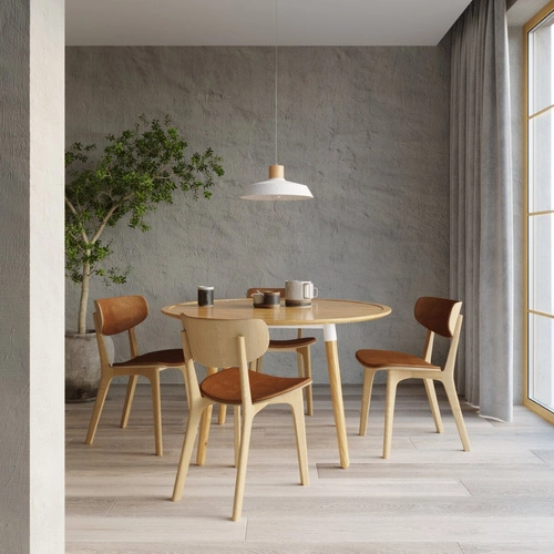 Závěsné svítidlo AFRA šedé betonovo-dřevěné do obýváku moderní nad stůl 40 cm