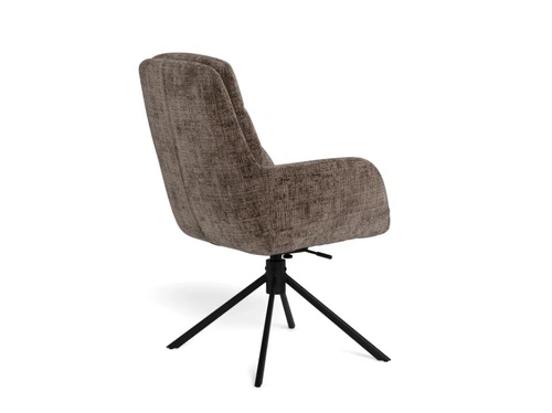 Actona Edgar otočná jídelní židle čalouněná hnědá loft