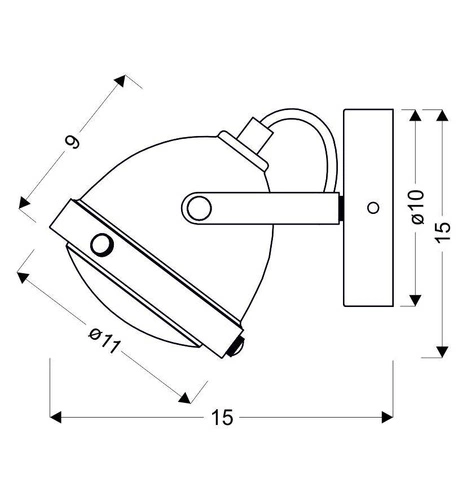 Nástěnné svítidlo Frodo moderní kovové nastavitelné do ložnice obýváku chodby rezavé CANDELLUX