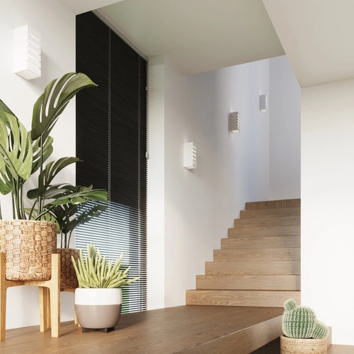 Keramická nástěnná lampa SAMIR bílá moderní do obýváku a ložnice Sollux Lighting