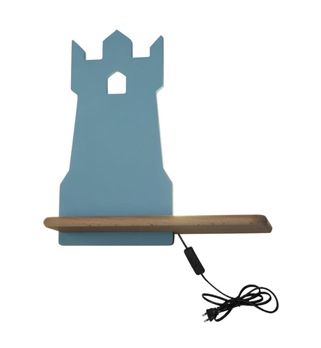 Nástěnné svítidlo Věžová lampa 4W LED 4000K iq kids s kabelem modrá
