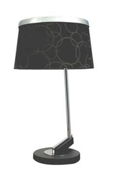 Stolní lampa Impresja 1*60W E27 černý chrom