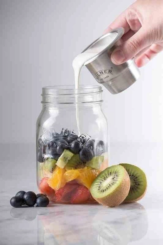 Sklenice s nádobkou 0,5l, Snack on the Go KILNER