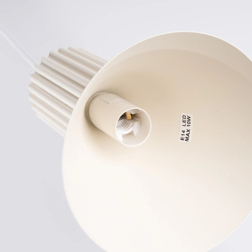 Závěsné loftové svítidlo ESTRIA 3P béžové nad jídelní stůl a do kuchyně 30 cm