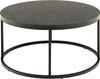 Spiro kulatý konferenční stolek černý 80 cm moderní glamour do obýváku Actona