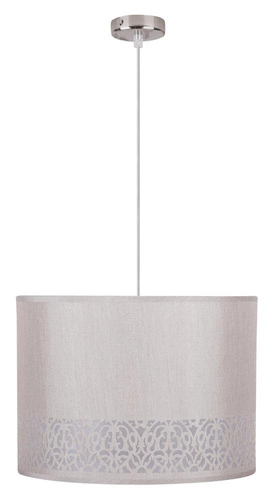 Závěsné svítidlo Arabesca krémová z látky do obýváku kuchyně nebo nad stůl 33 cm