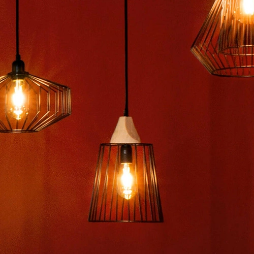 Závěsné svítidlo Nut černé industriální do obýváku a kuchyně Atmosphera 23 cm