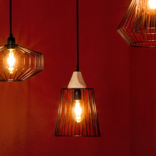 Závěsné svítidlo Nut černé industriální do obýváku a kuchyně Atmosphera 23 cm